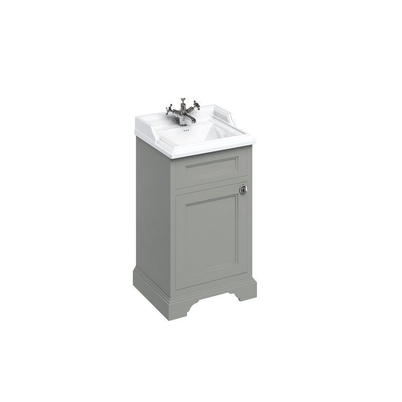 Freestanding 50cm basin unit with door